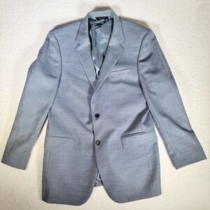 JOS A BANK Mens Signature Collection Wool Suit Jacket Blazer Light Blue Size L42